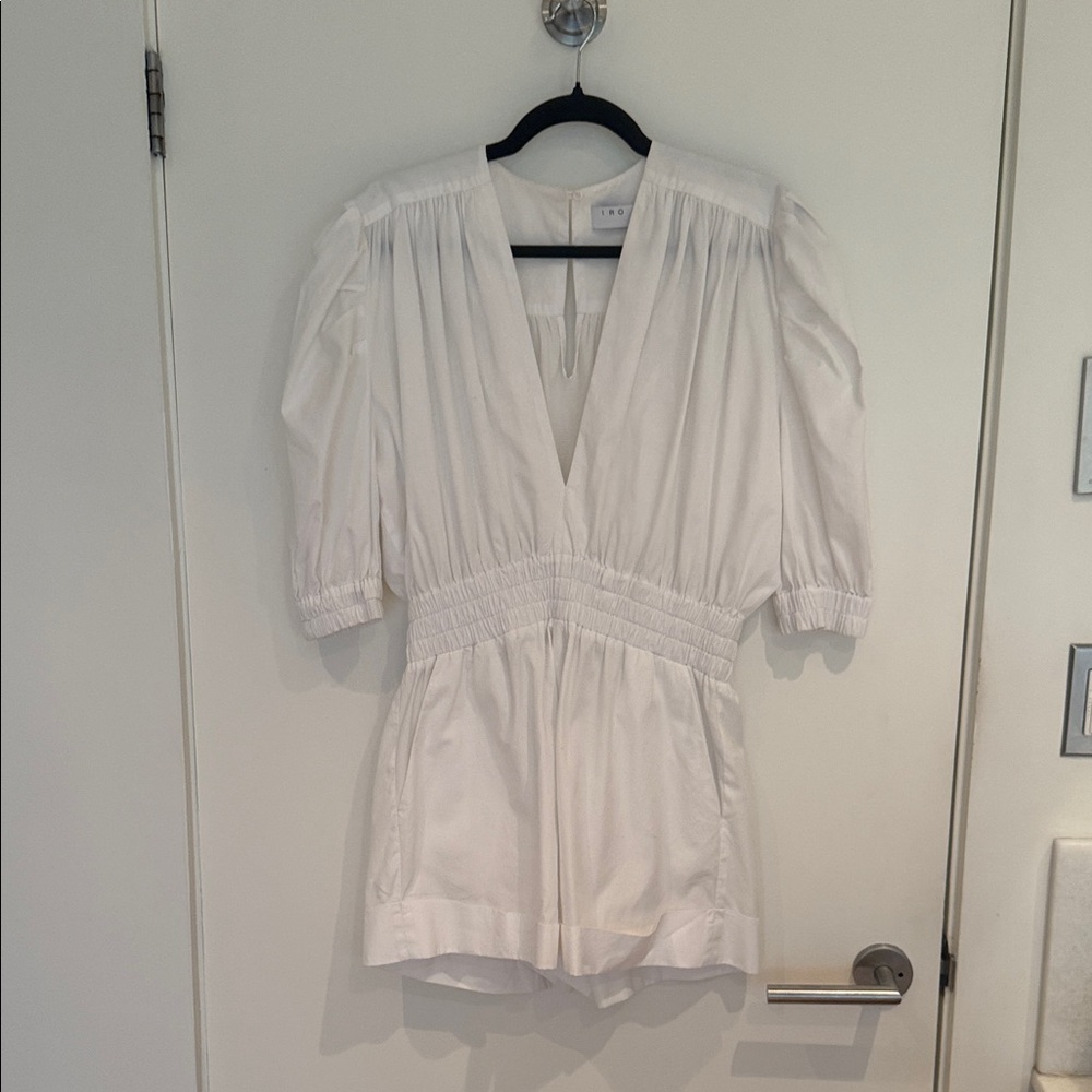 IRO Cream V-Neck Top